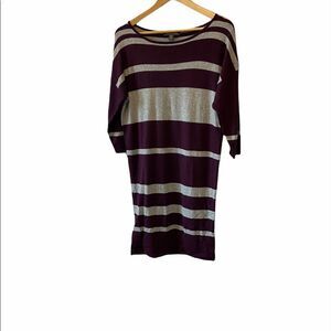 TOMMY BAHAMA Wool Blend Knit Striped Sweater Dress